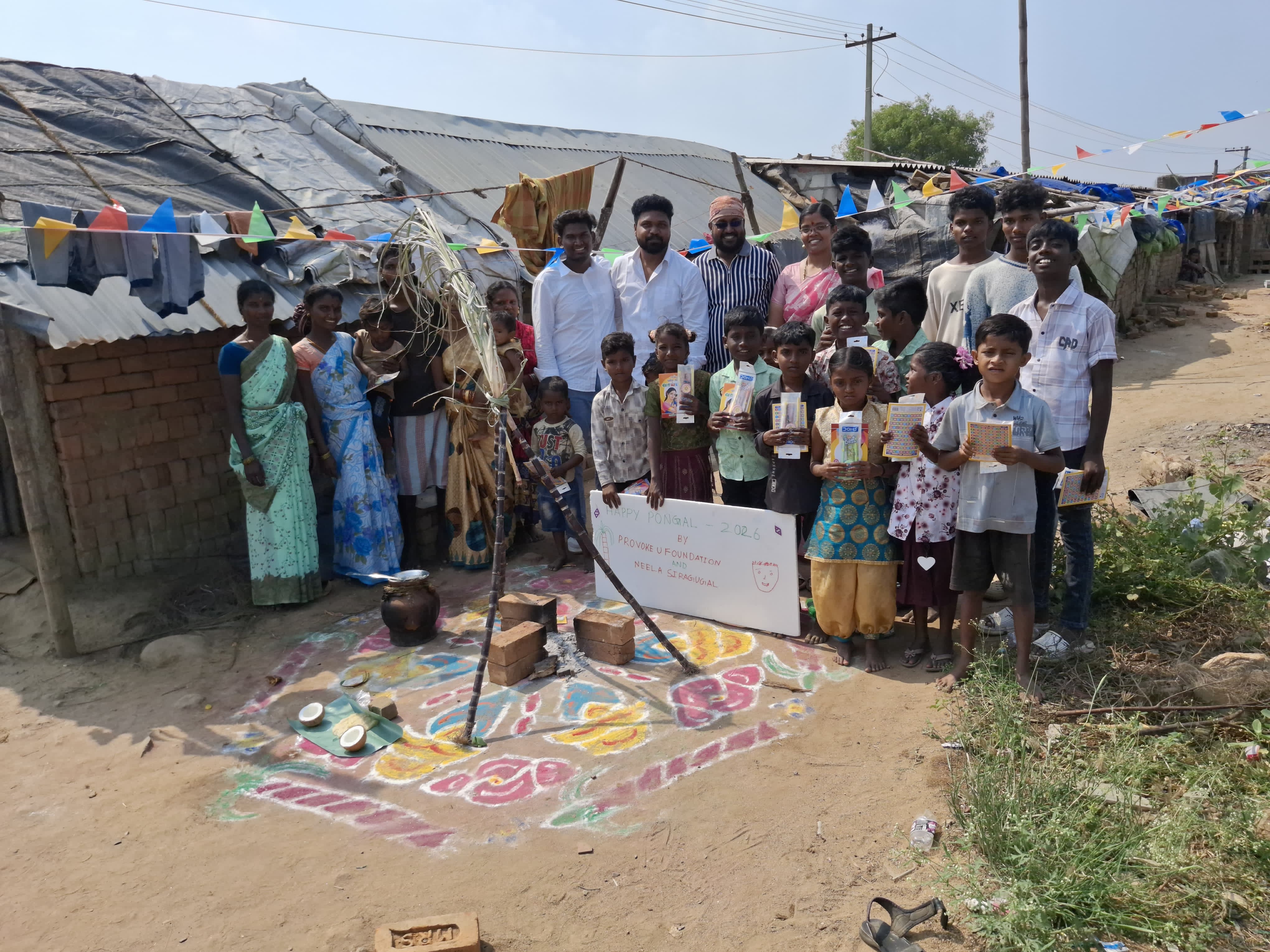 Neelasiragugal community outreach gathering with students and families