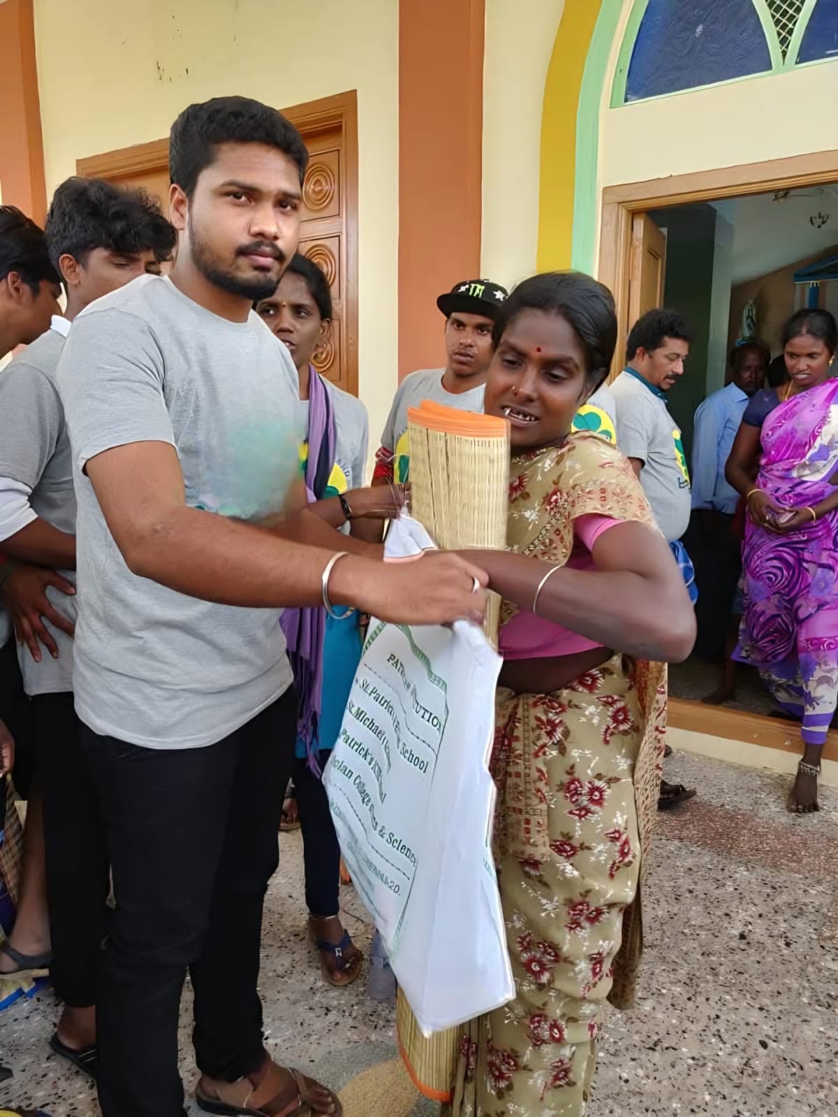 Recognition ceremony honoring a local education supporter