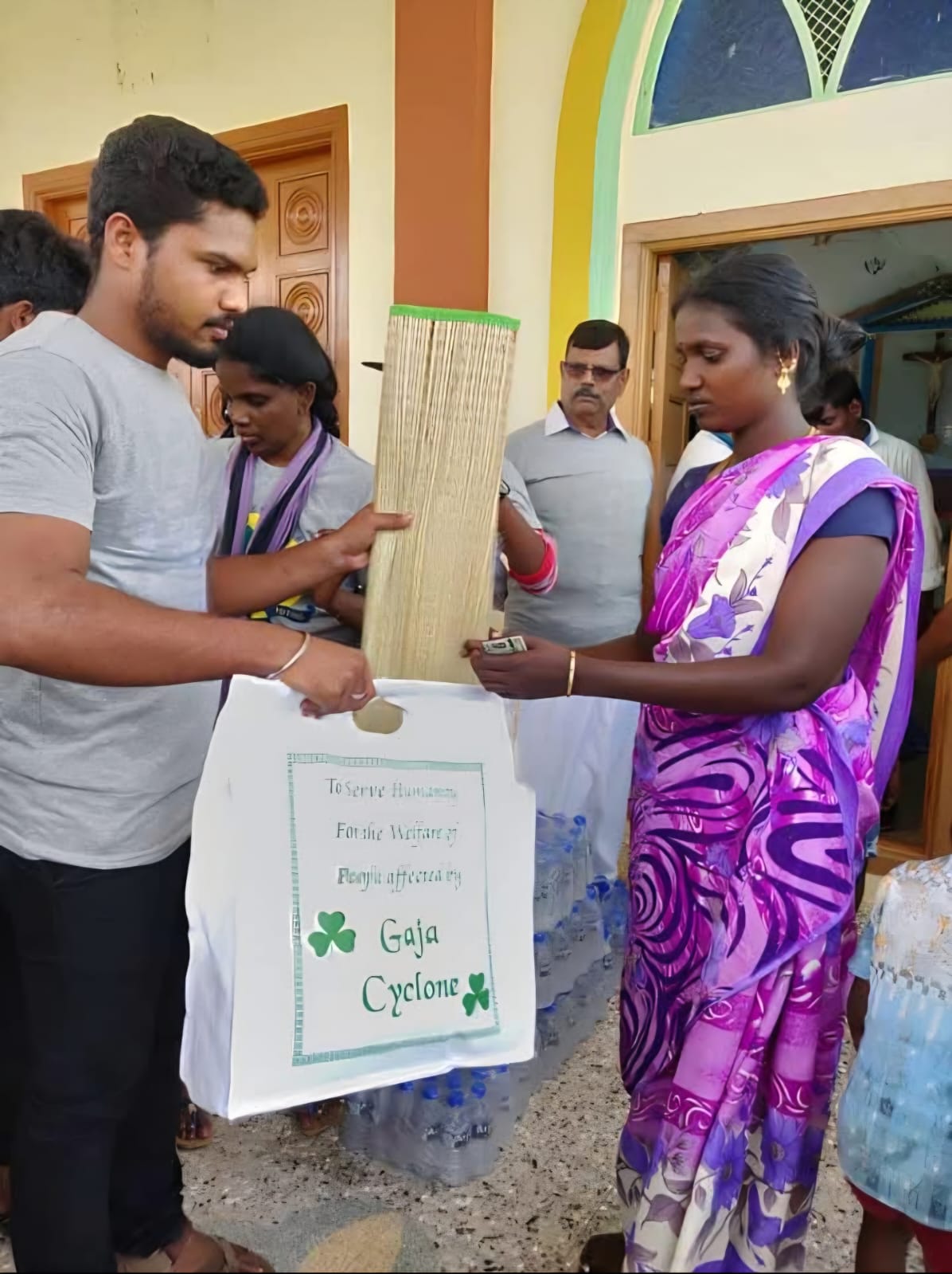 Essential support distribution for a family in need